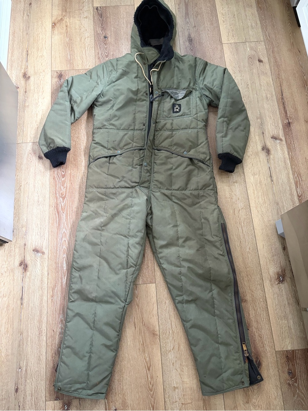 Vintage Refrigwear Insulated One-Piece Coverall with Hood